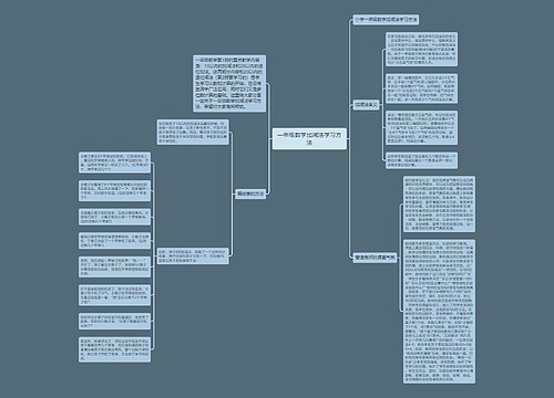 一年级数学加减法学习方法