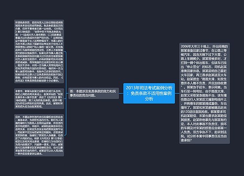 2013年司法考试案例分析：免责条款不适用性案例分析