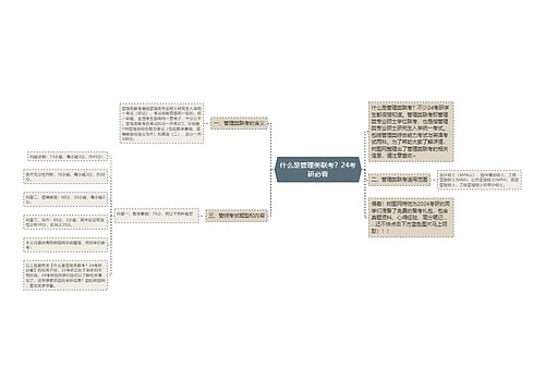 什么是管理类联考？24考研必看