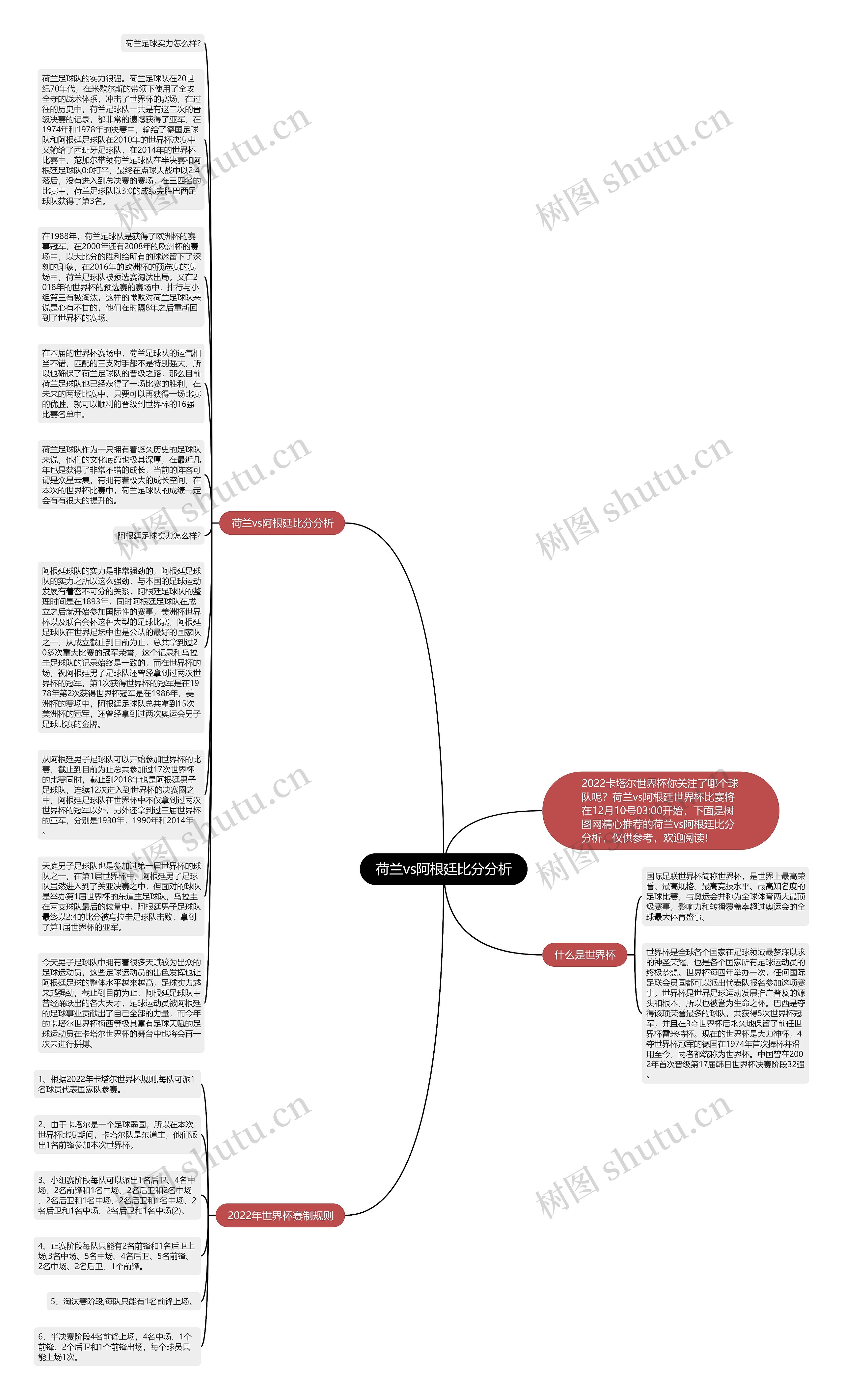 荷兰vs阿根廷比分分析思维导图