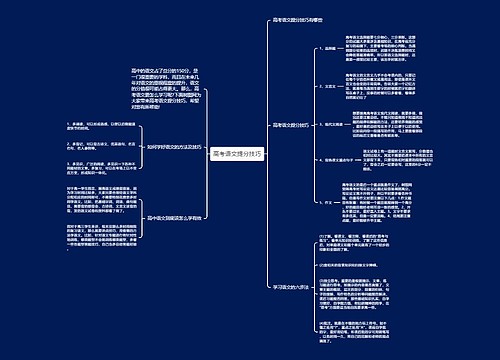高考语文提分技巧