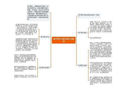 狼子野心文言文原文及翻译