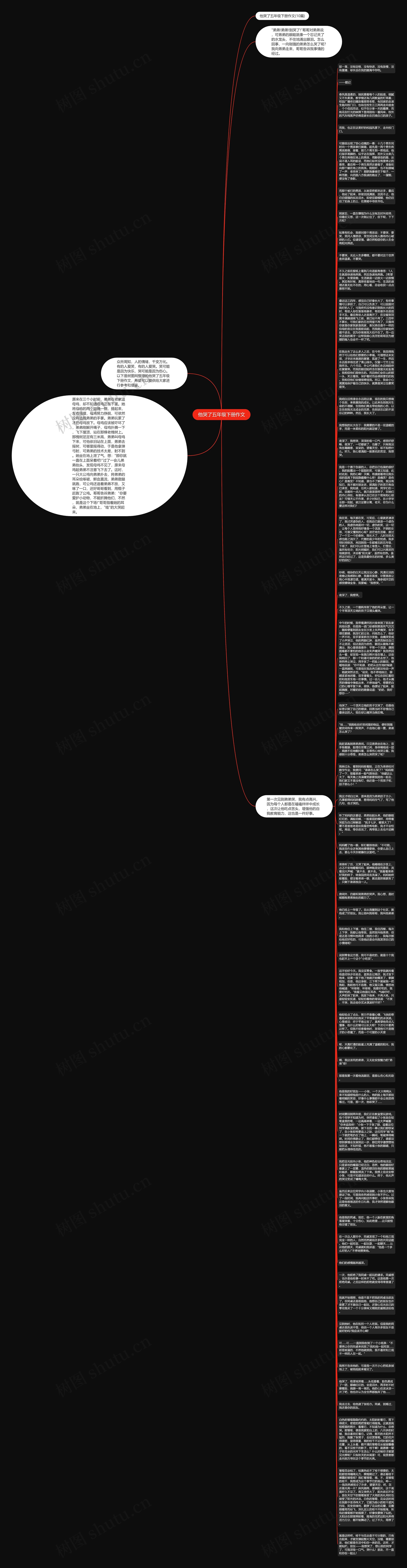他哭了五年级下册作文