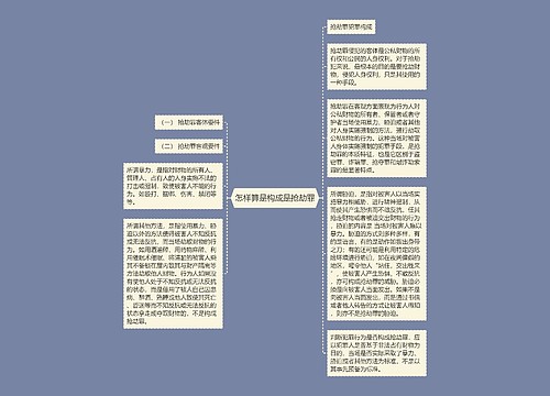 怎样算是构成是抢劫罪