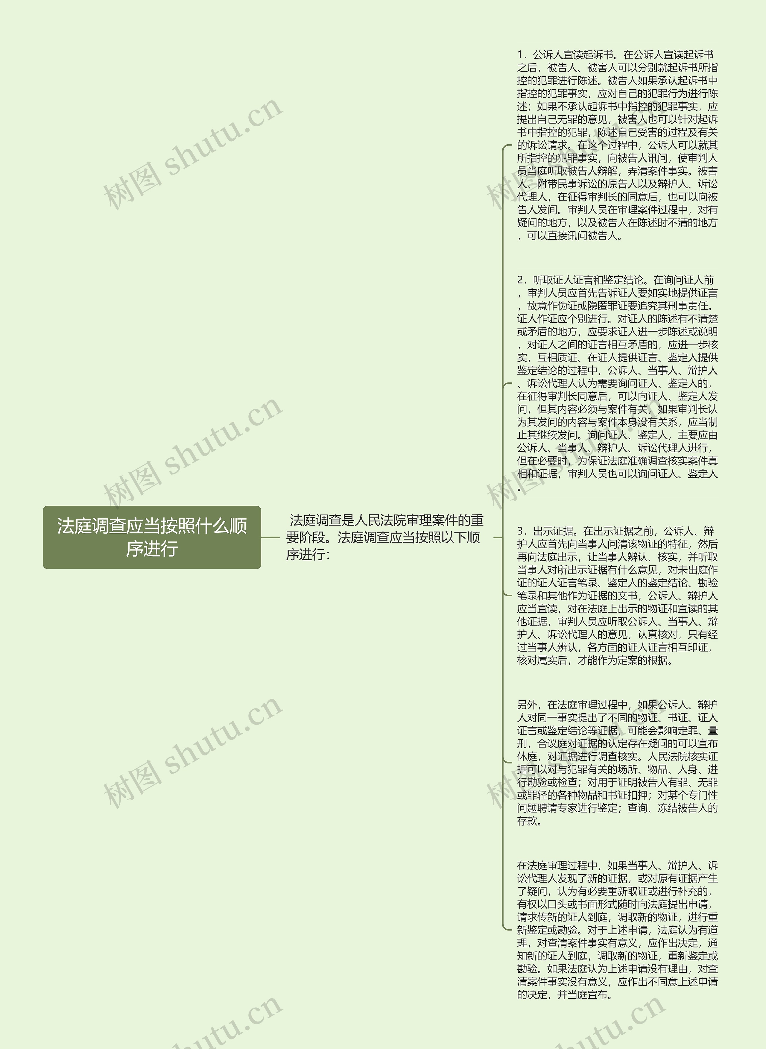 法庭调查应当按照什么顺序进行