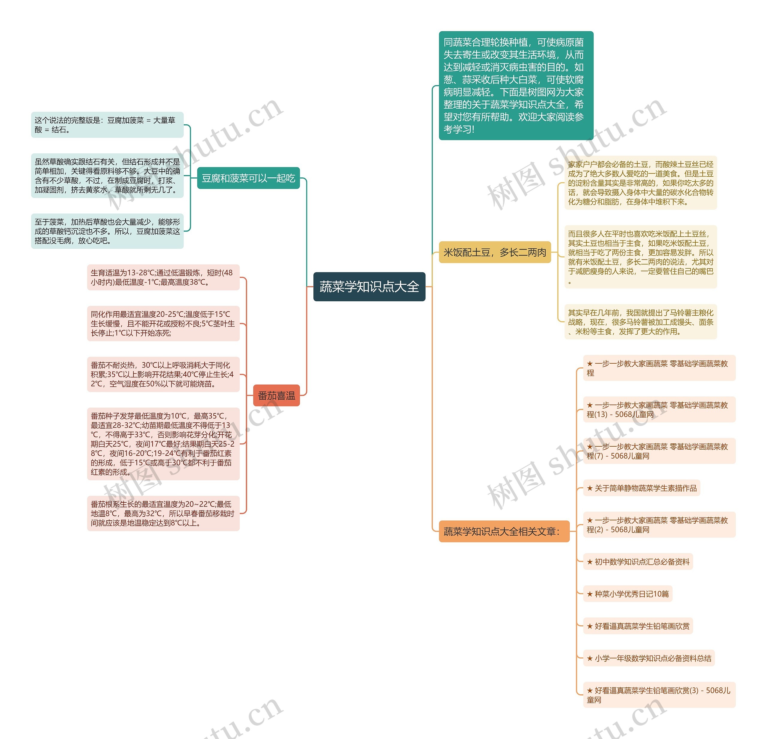 蔬菜学知识点大全思维导图