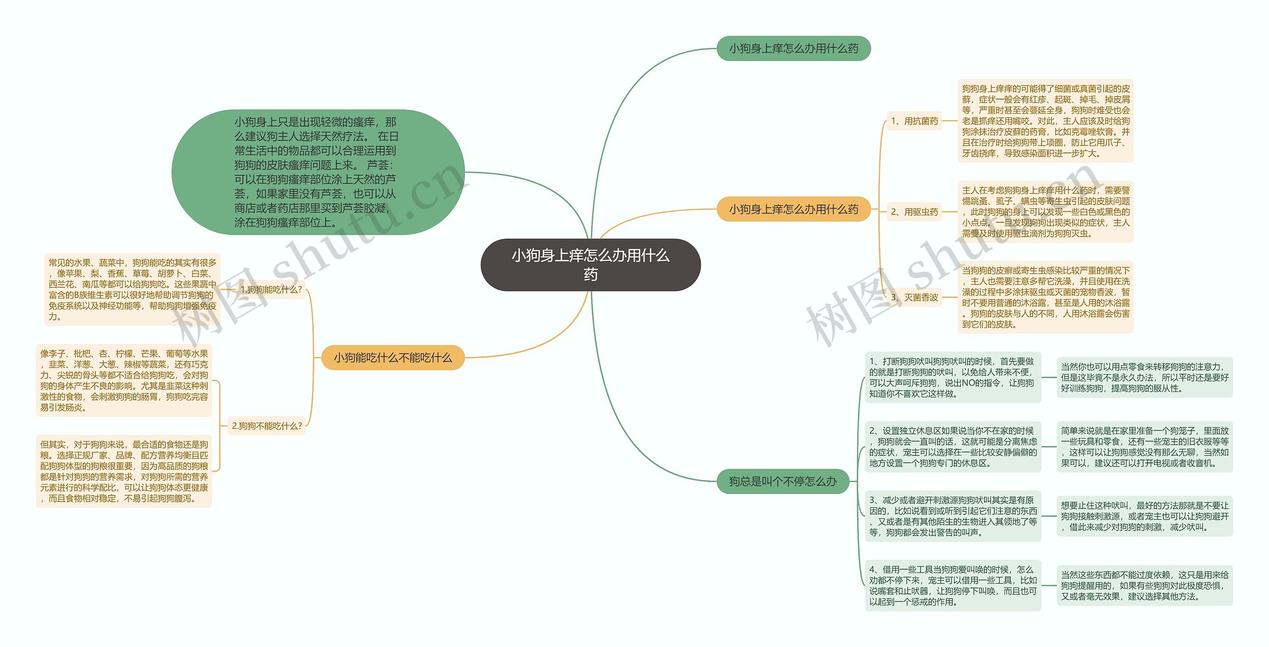 小狗身上痒怎么办用什么药思维导图