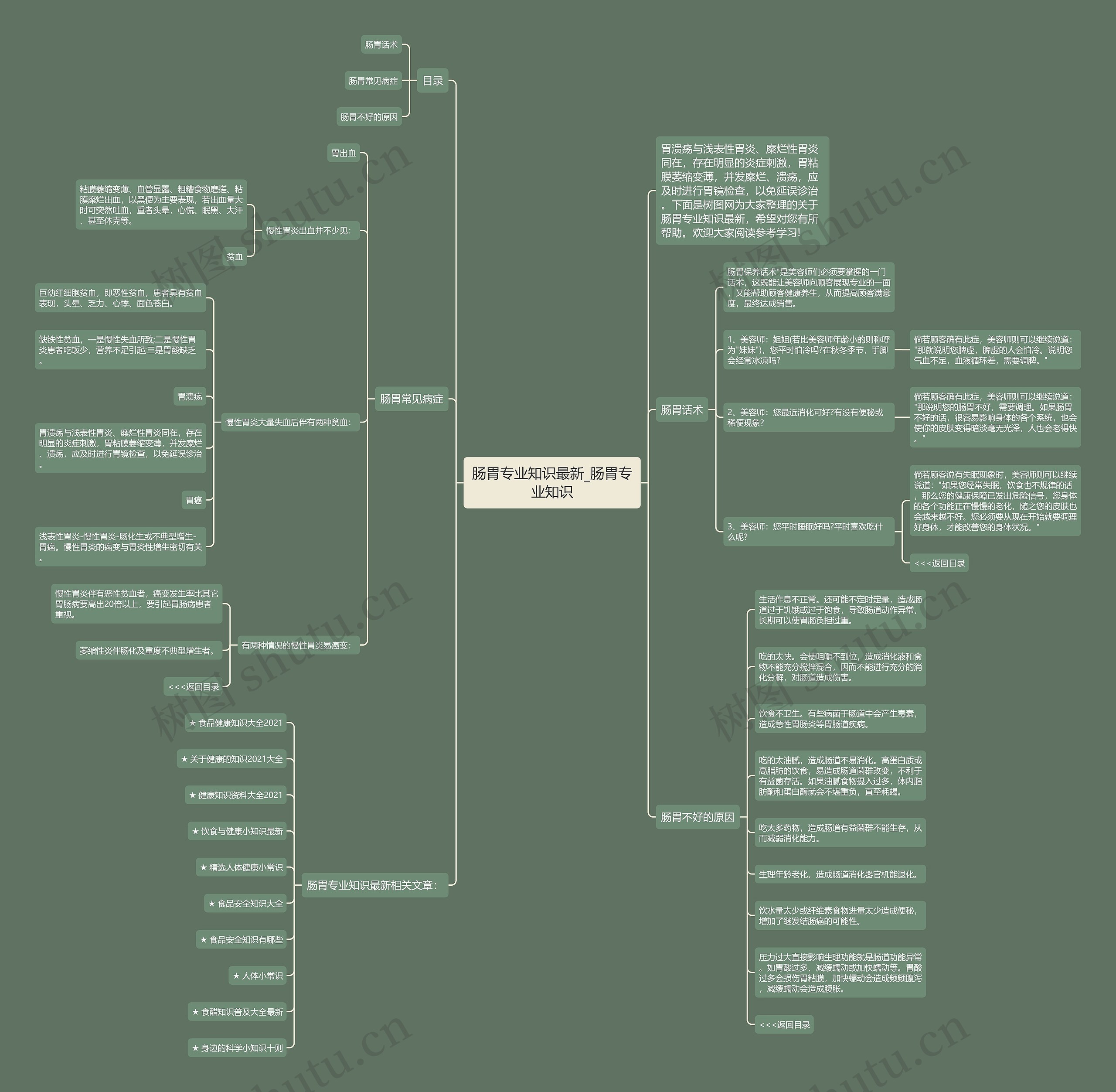 肠胃专业知识最新_肠胃专业知识思维导图