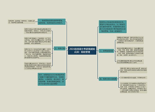 2024税务硕士考研高频知识点：税收管理