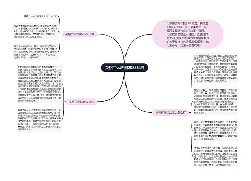 英格兰vs法国2022预测