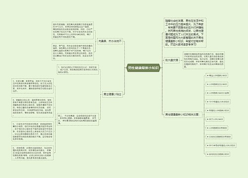 男性健康最新小知识