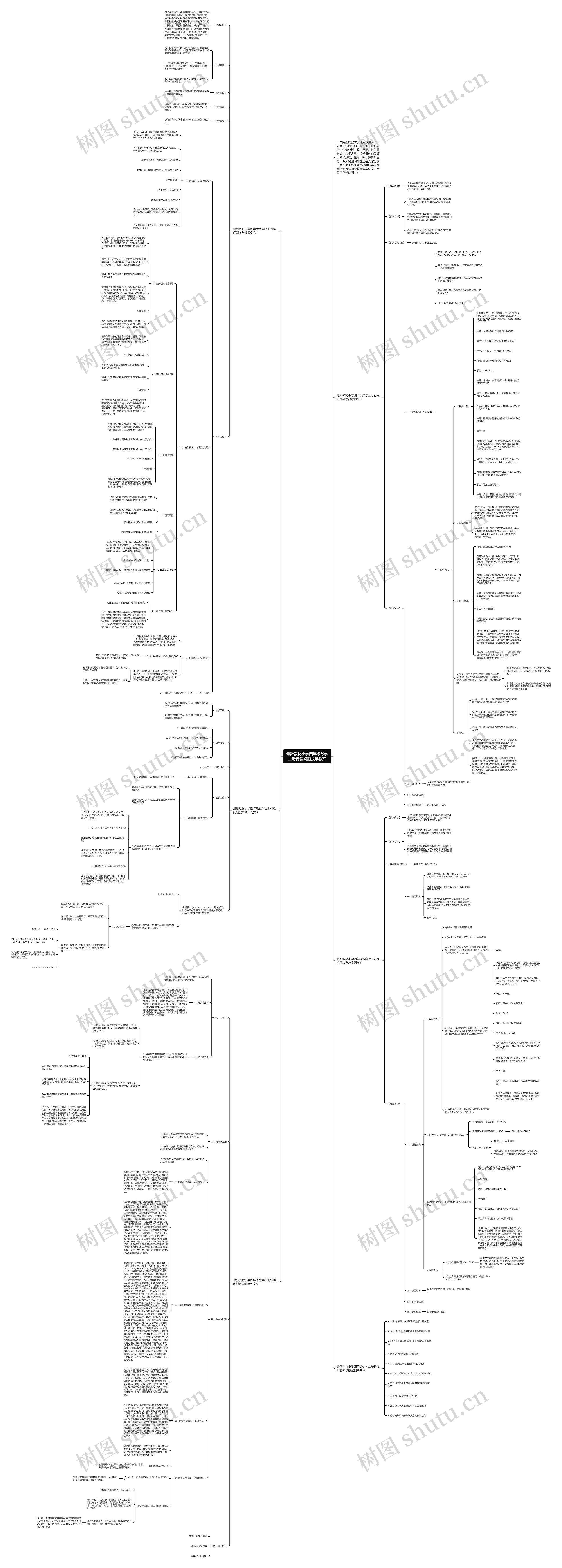 最新教材小学四年级数学上册行程问题教学教案思维导图