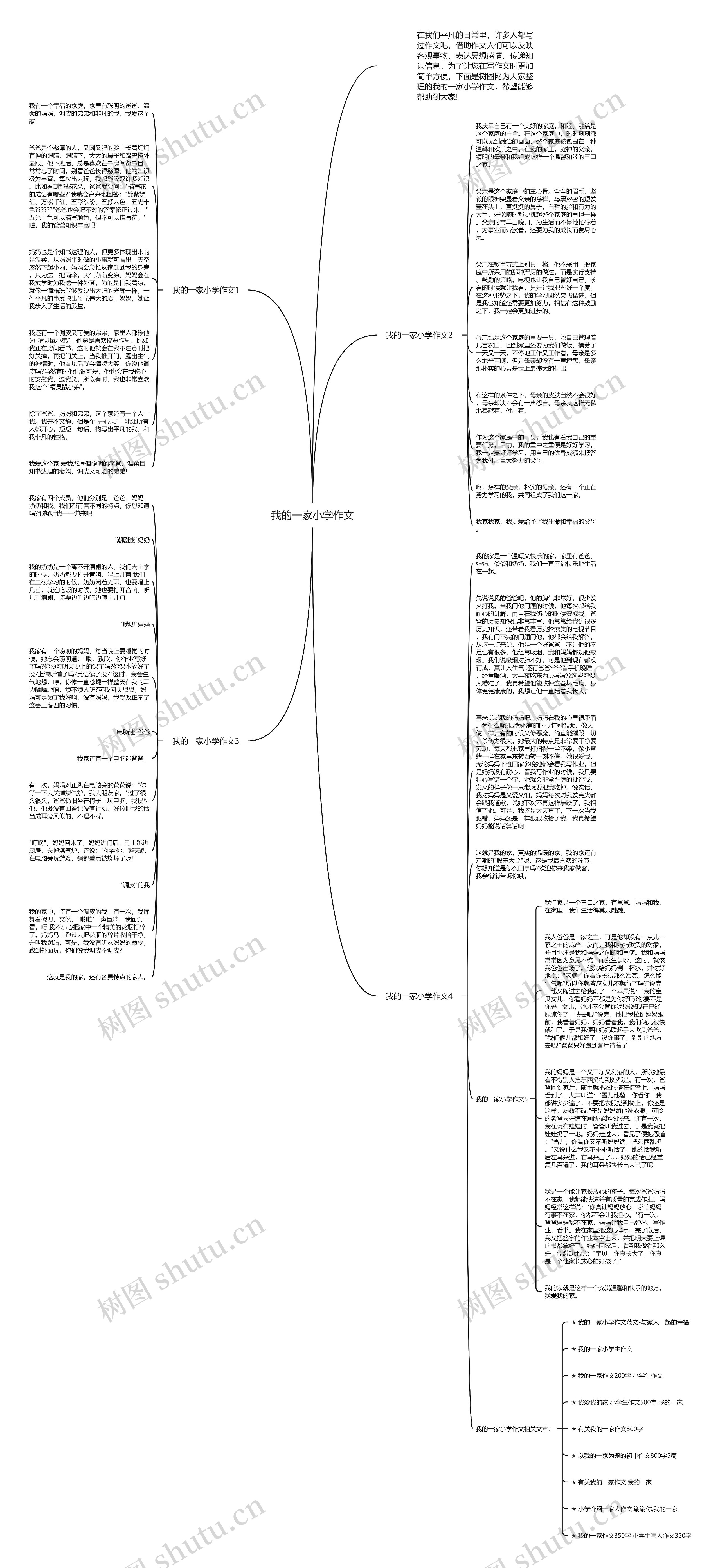 我的一家小学作文