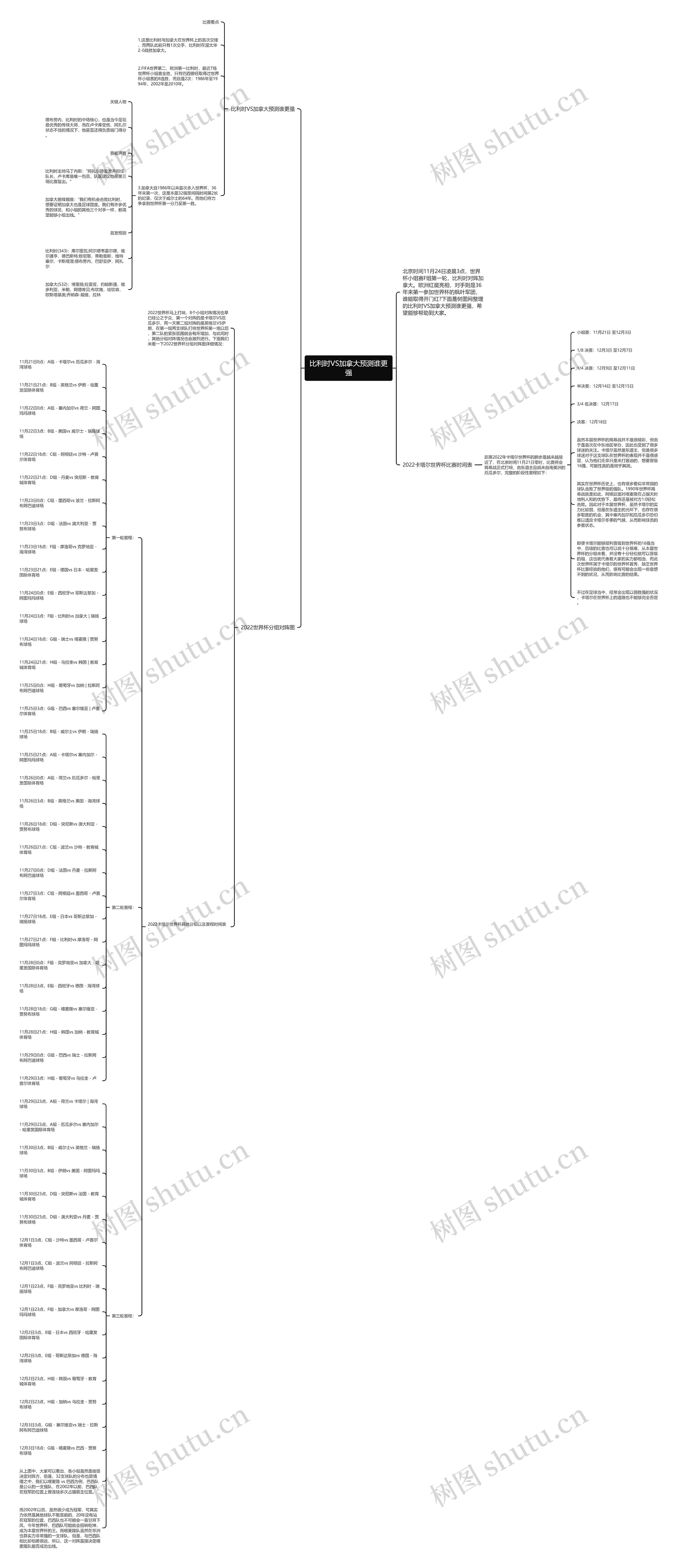 比利时VS加拿大预测谁更强思维导图
