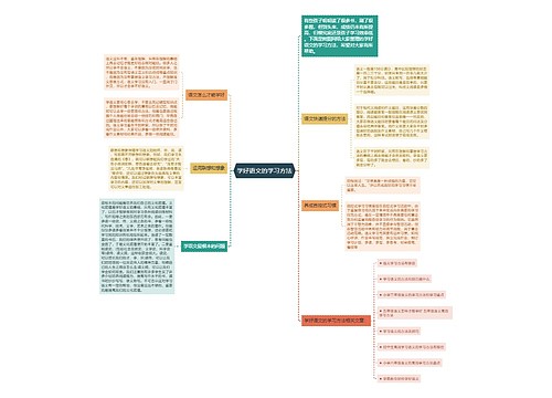 学好语文的学习方法