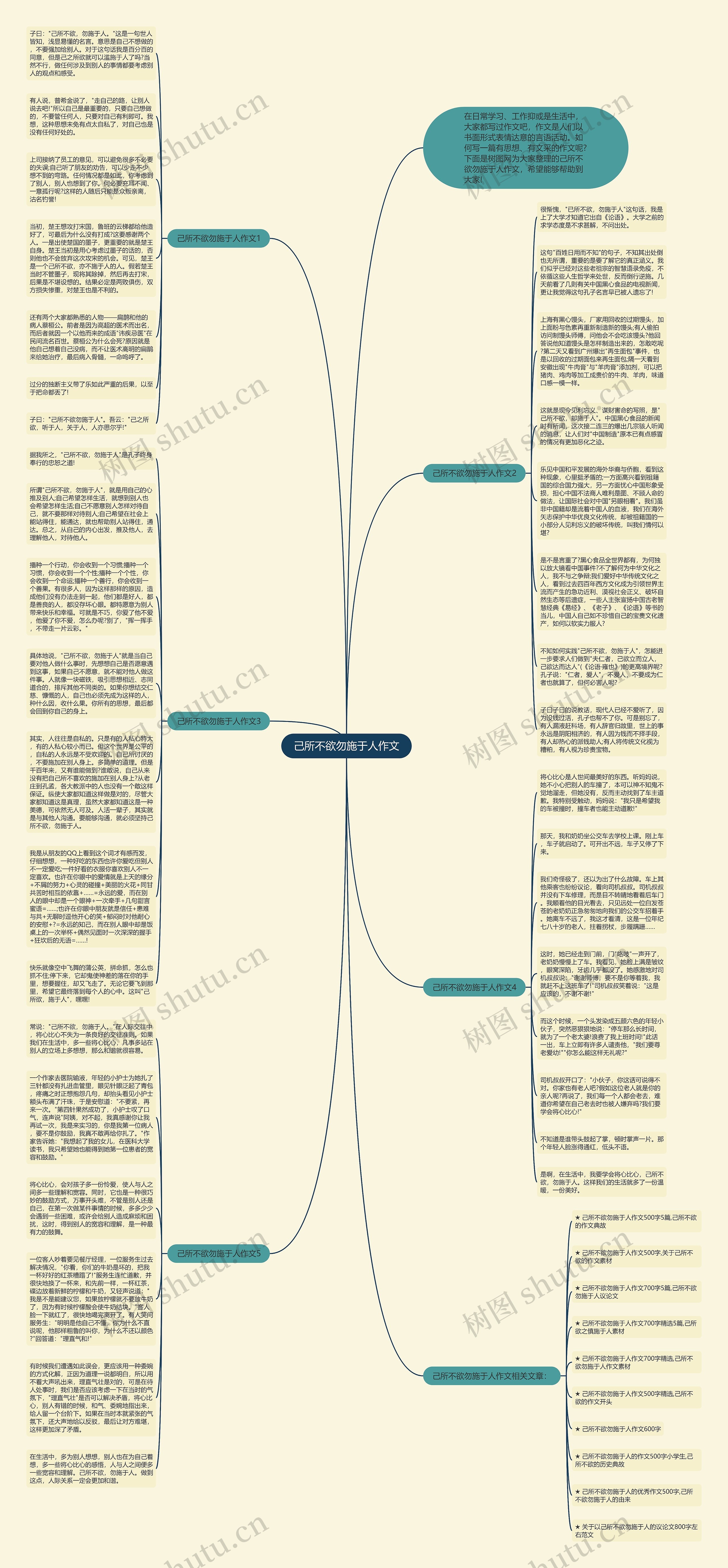 己所不欲勿施于人作文思维导图