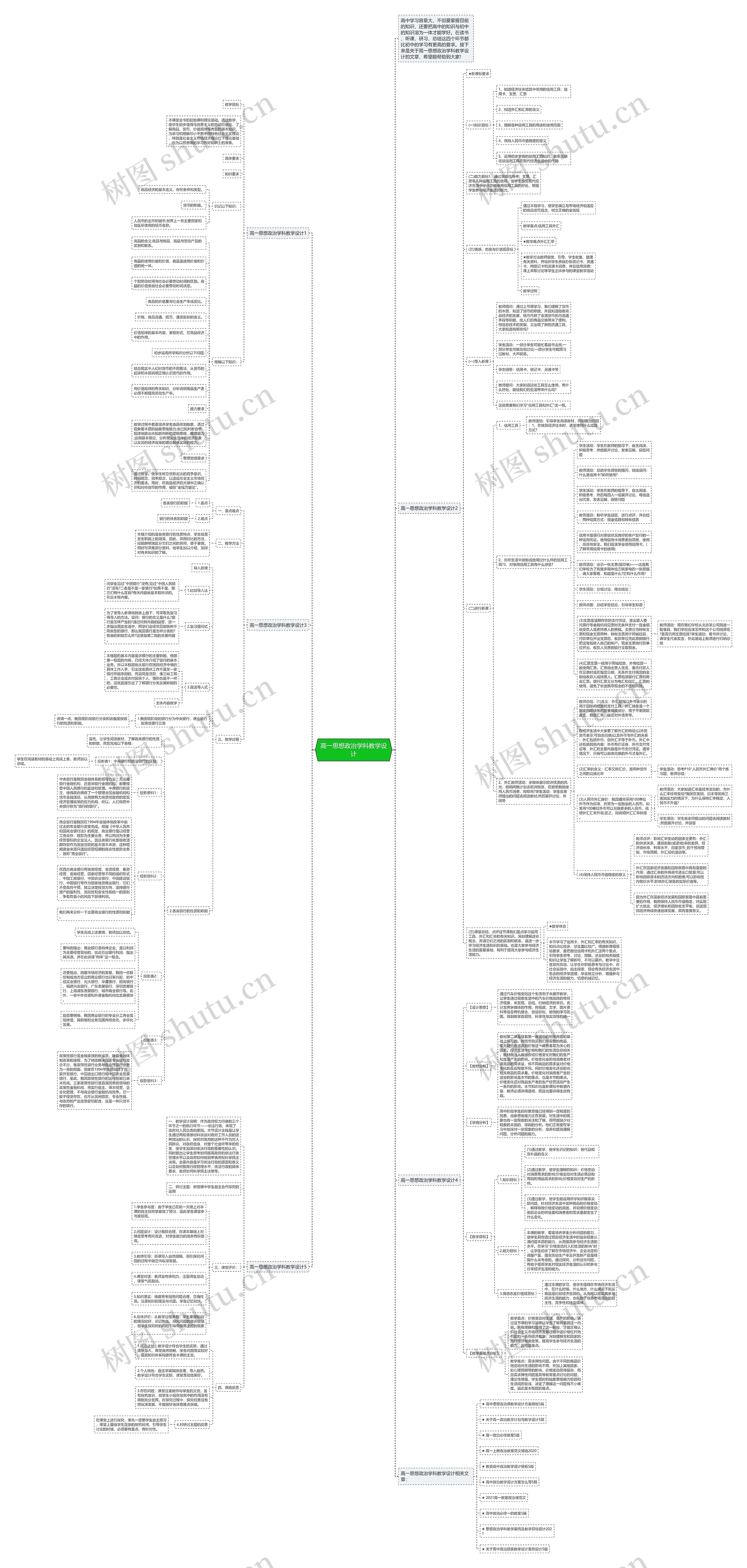 高一思想政治学科教学设计