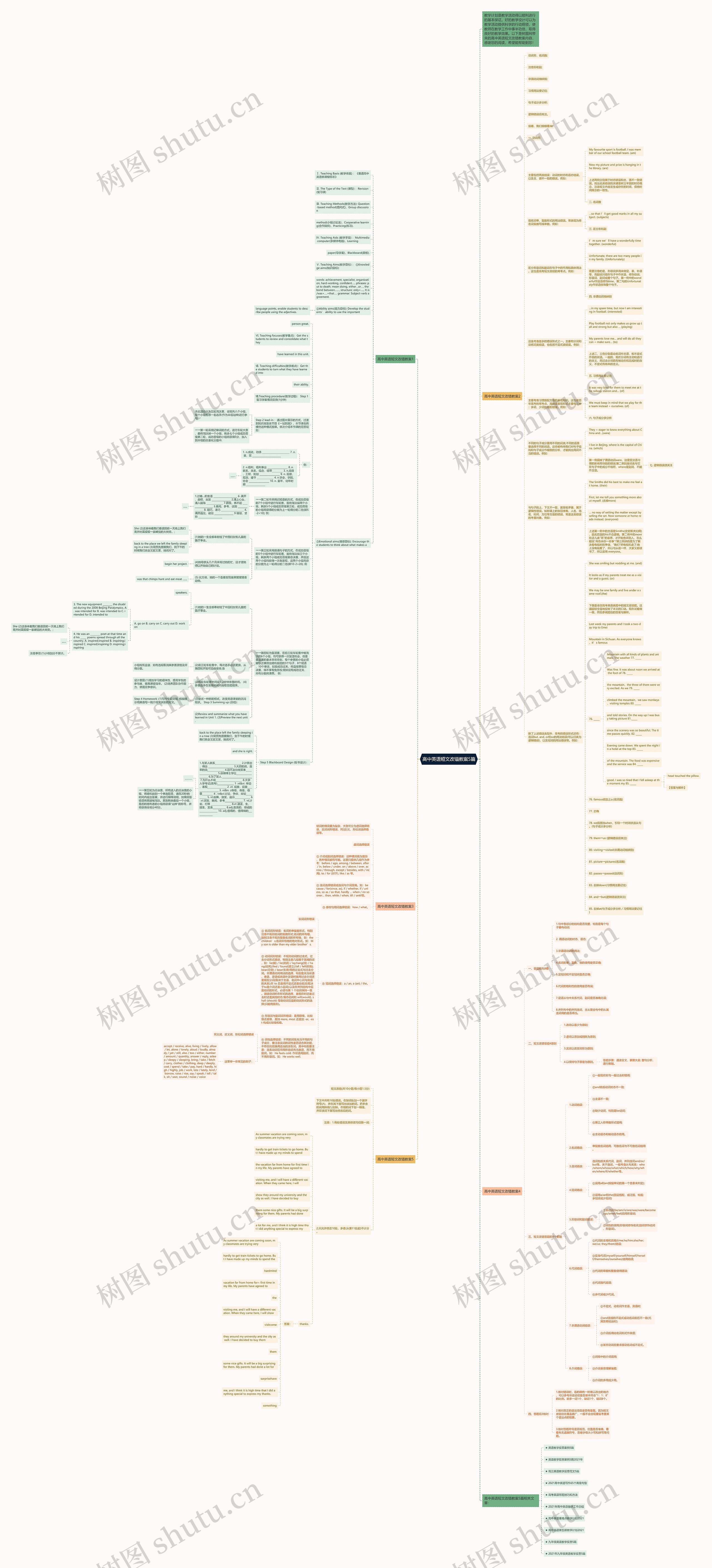 高中英语短文改错教案5篇思维导图