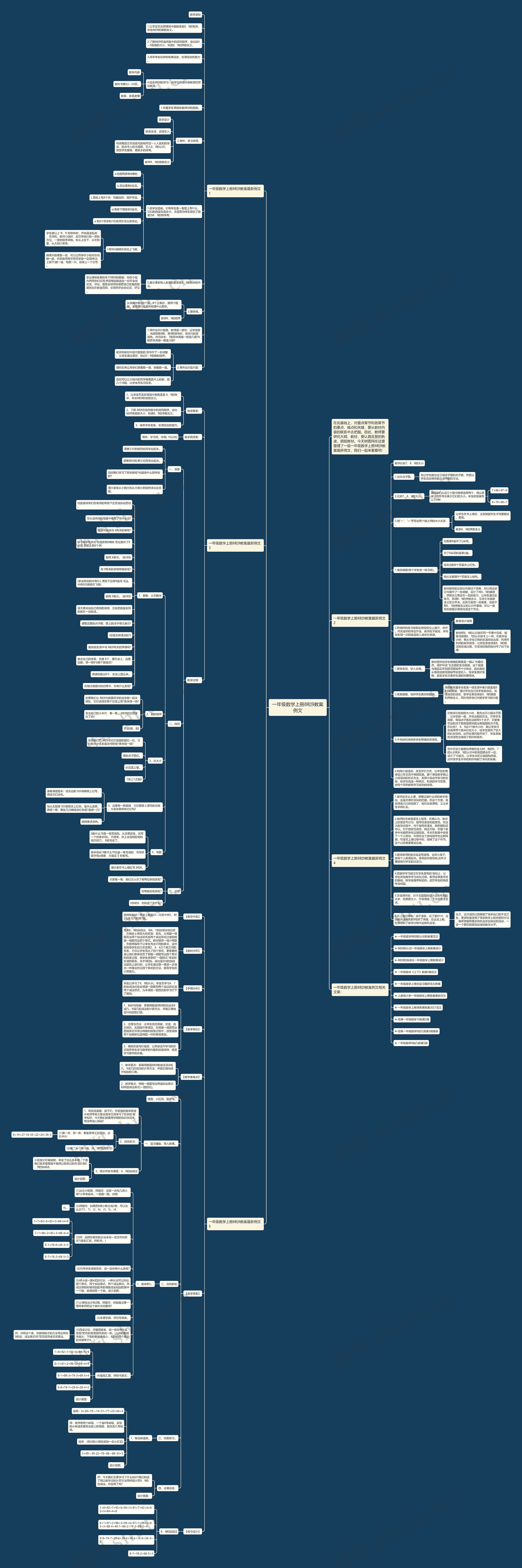 一年级数学上册8和9教案例文 一年级数学上册8和9教案例文