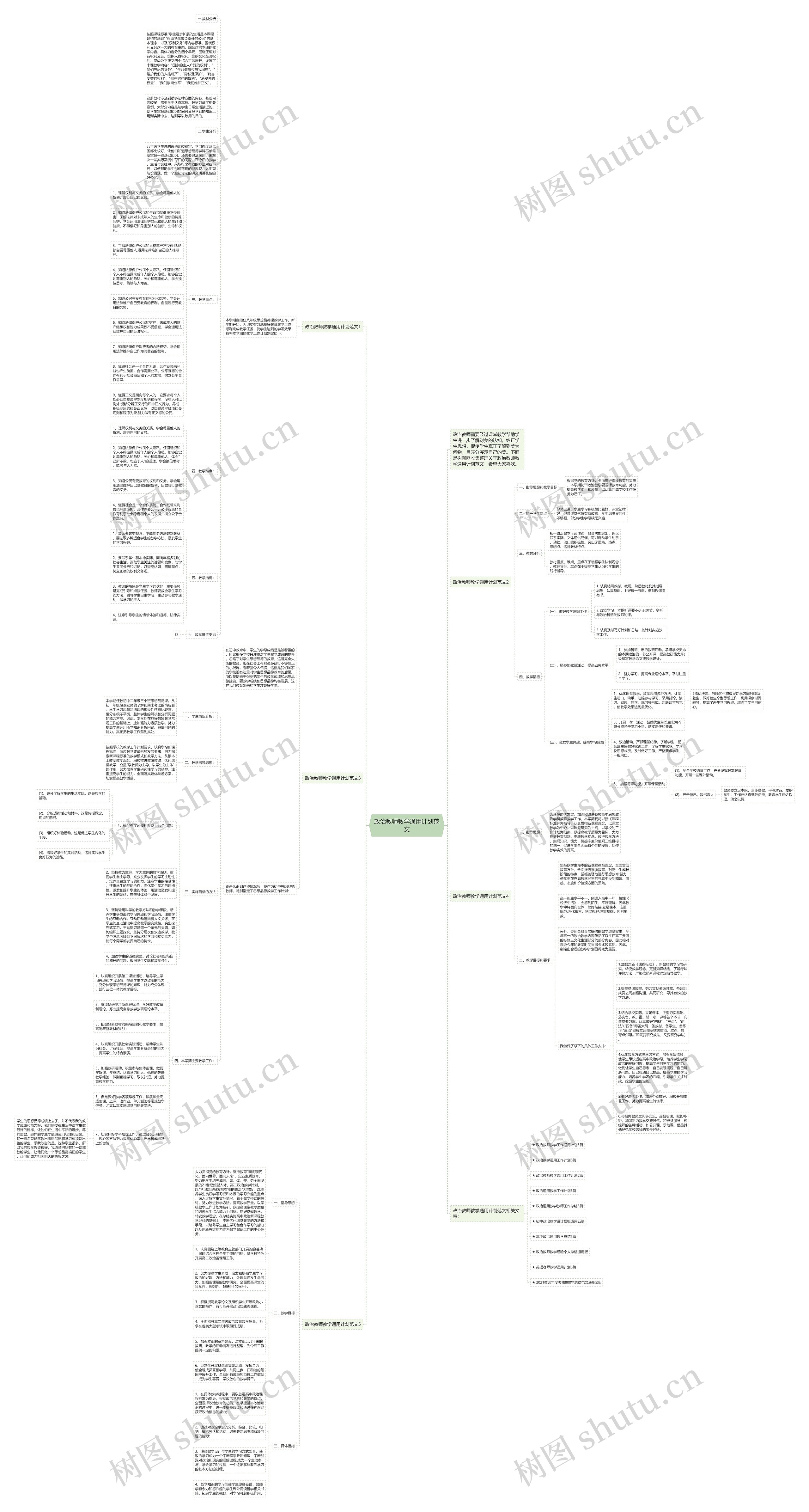 政治教师教学通用计划范文