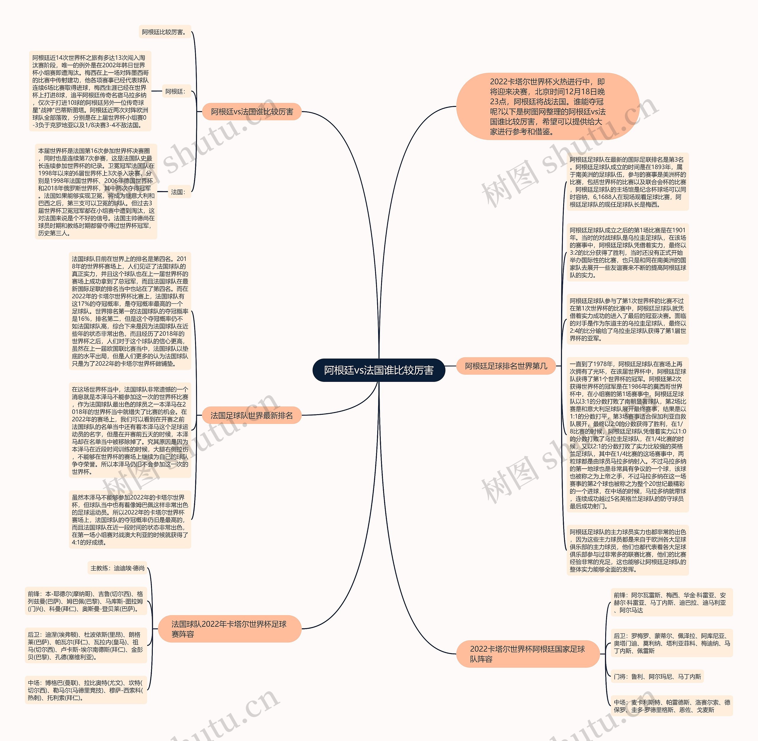 阿根廷vs法国谁比较厉害思维导图