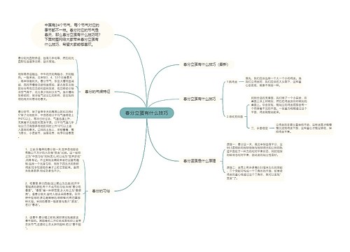 春分立蛋有什么技巧