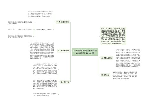 2024管理学专业考研高频考点解析！备考必看