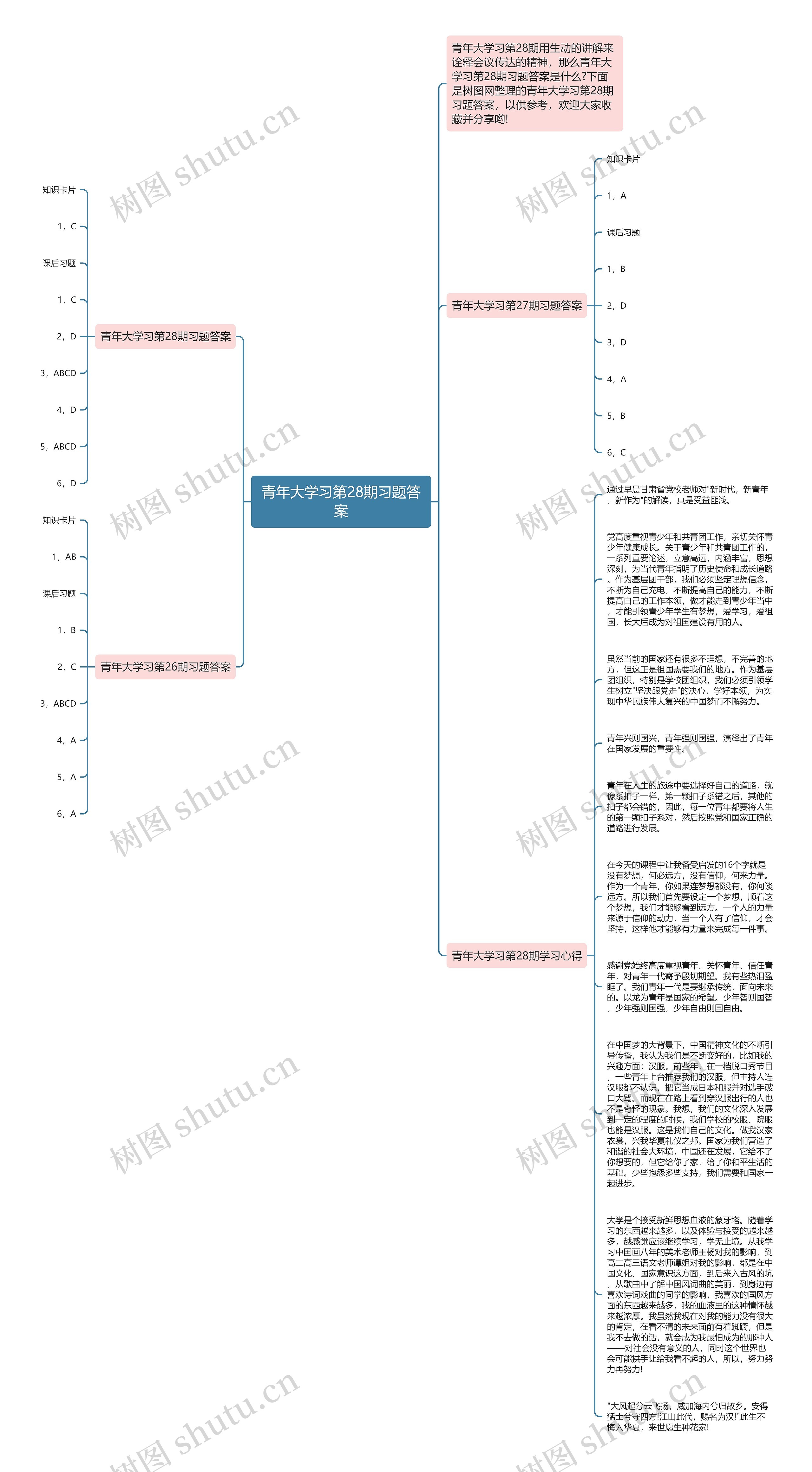 青年大学习第28期习题答案思维导图