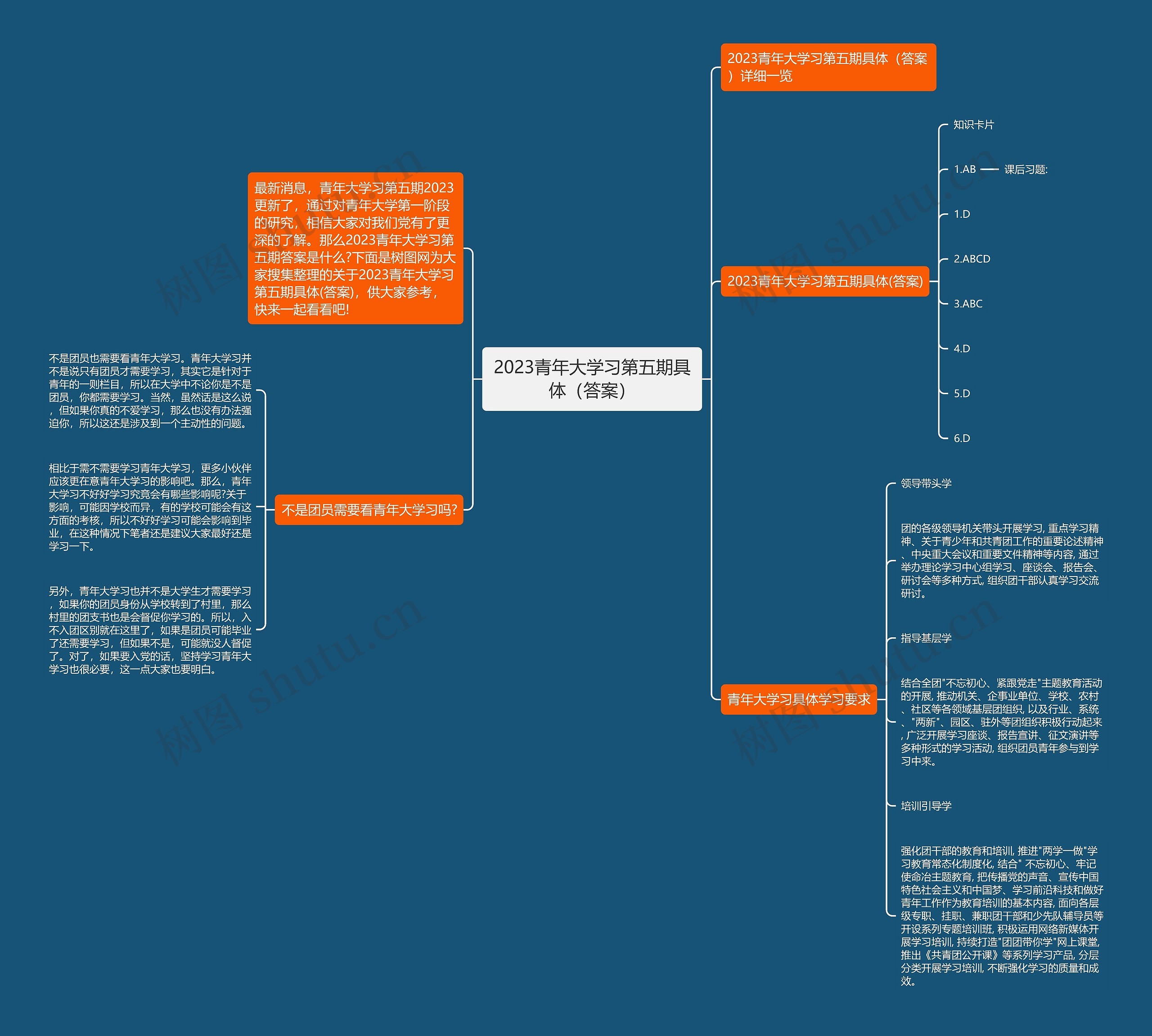 2023青年大学习第五期具体（答案）