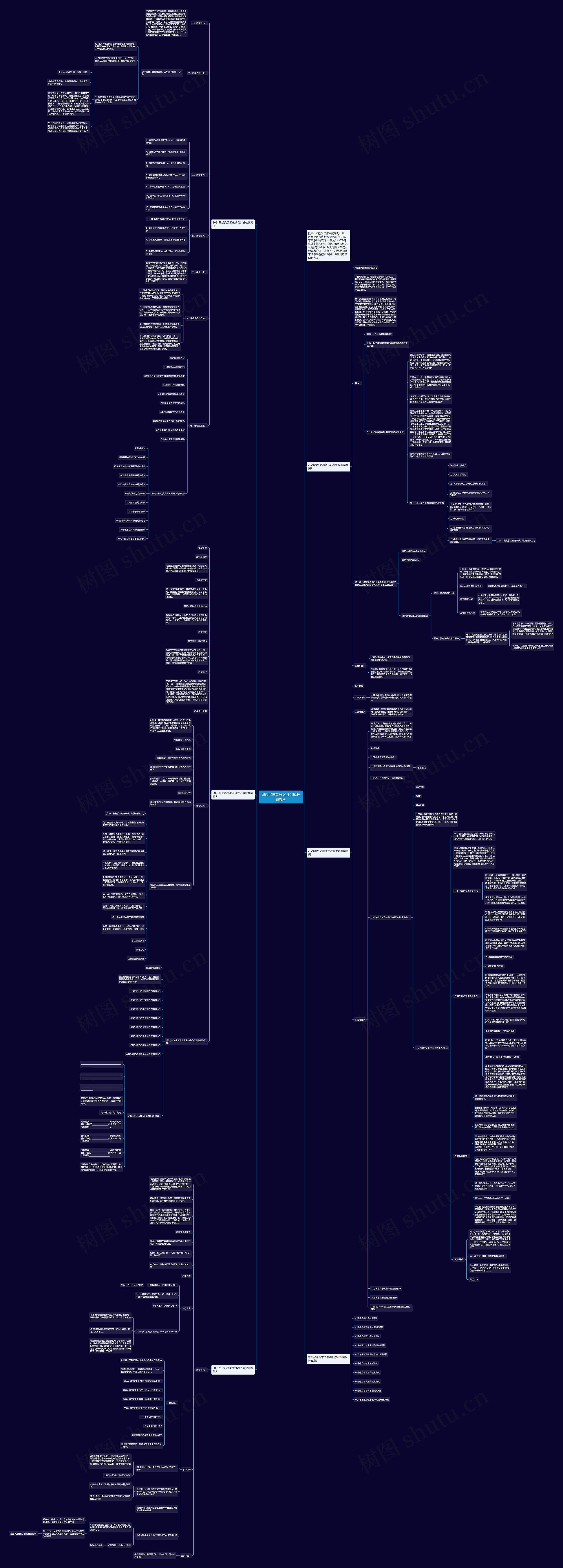 思想品德期末试卷讲解教案案例思维导图