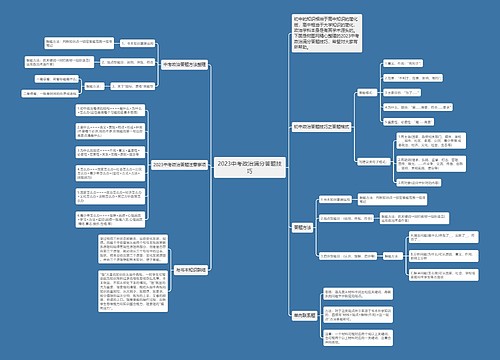 2023中考政治满分答题技巧