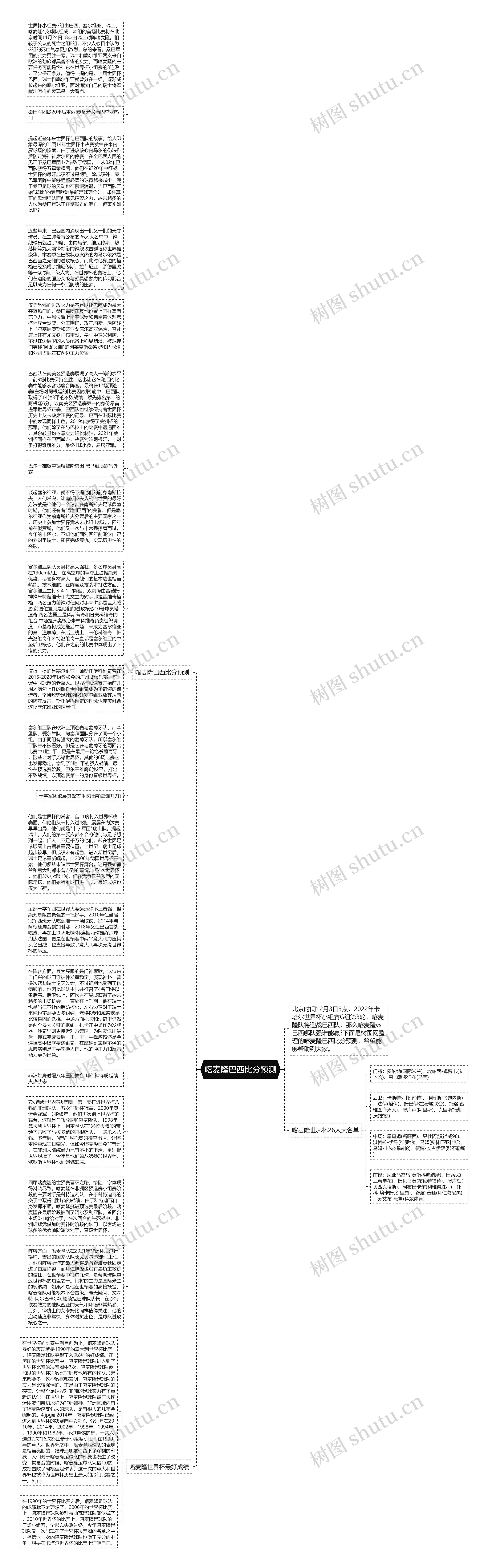 喀麦隆巴西比分预测思维导图
