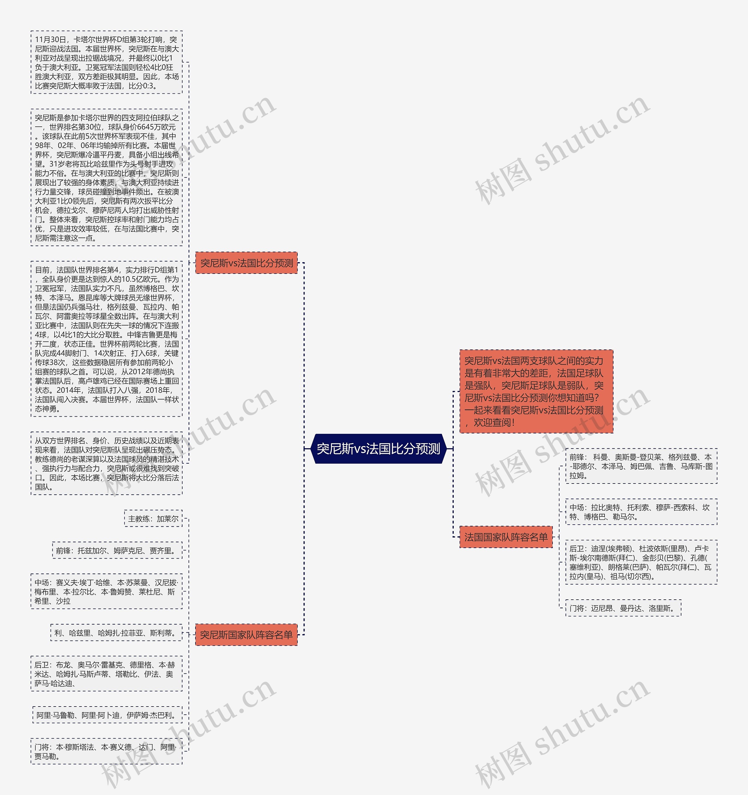 突尼斯vs法国比分预测思维导图
