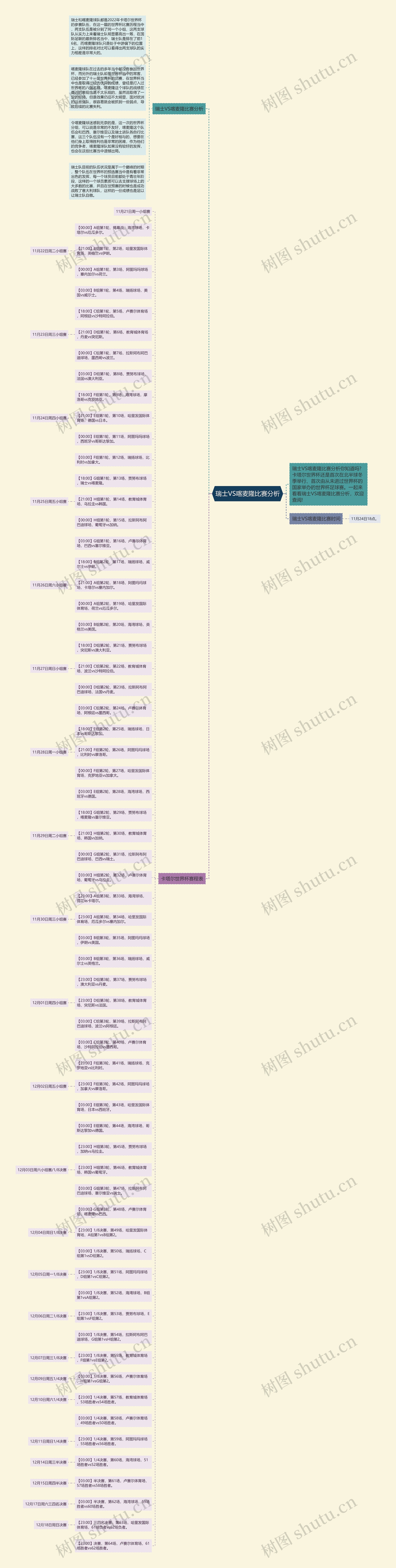 瑞士VS喀麦隆比赛分析思维导图