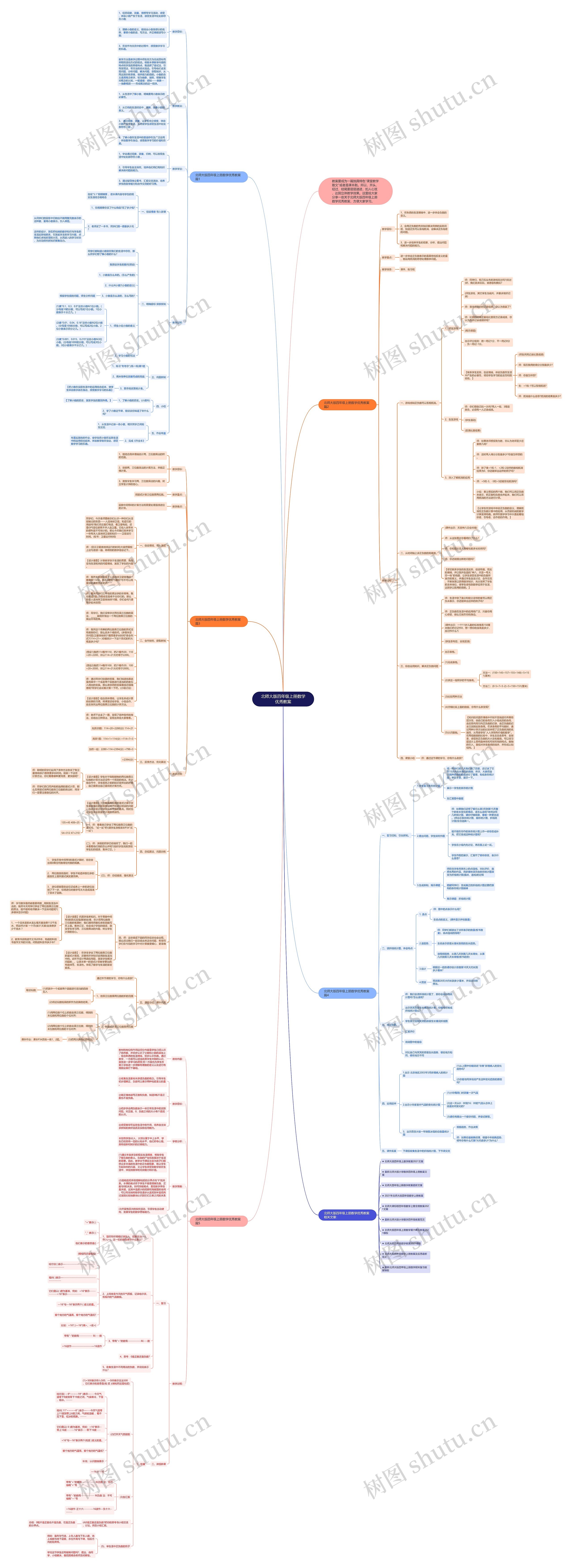 北师大版四年级上册数学优秀教案