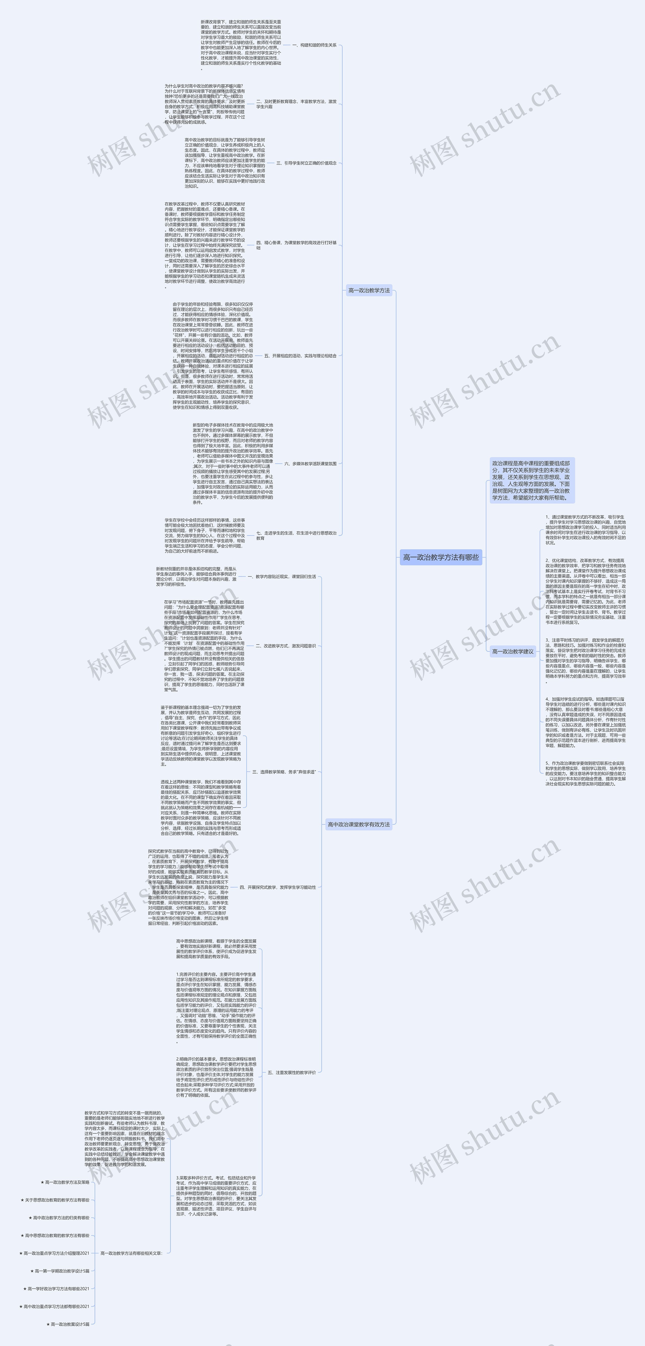 高一政治教学方法有哪些