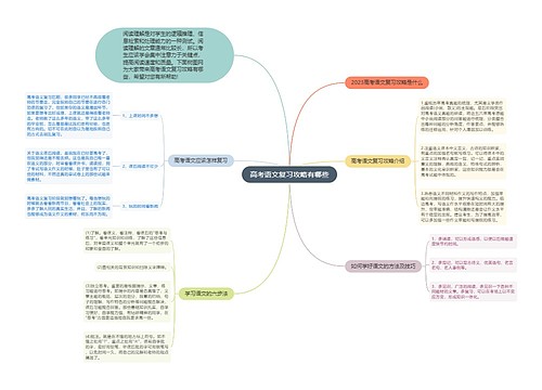 高考语文复习攻略有哪些