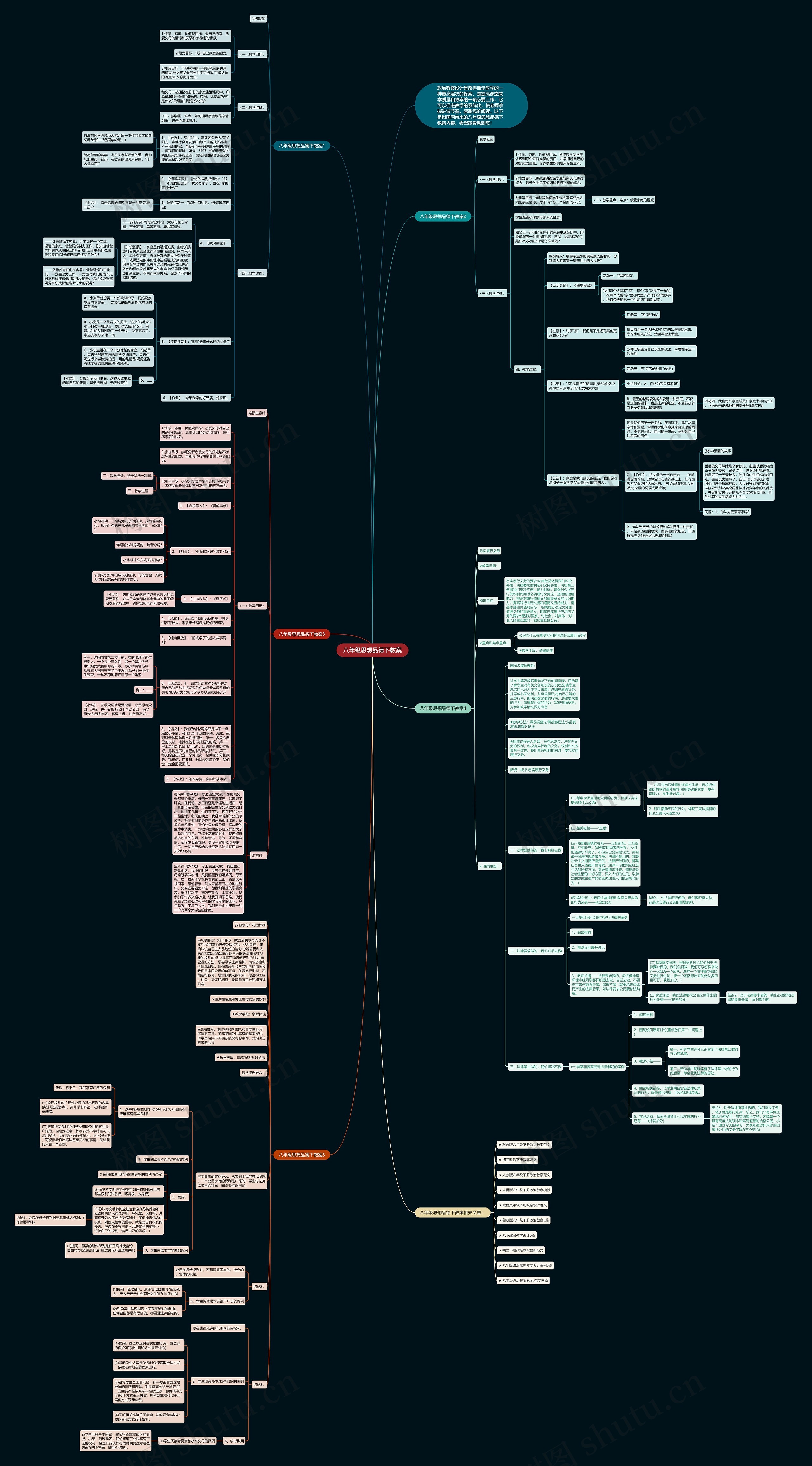 八年级思想品德下教案思维导图