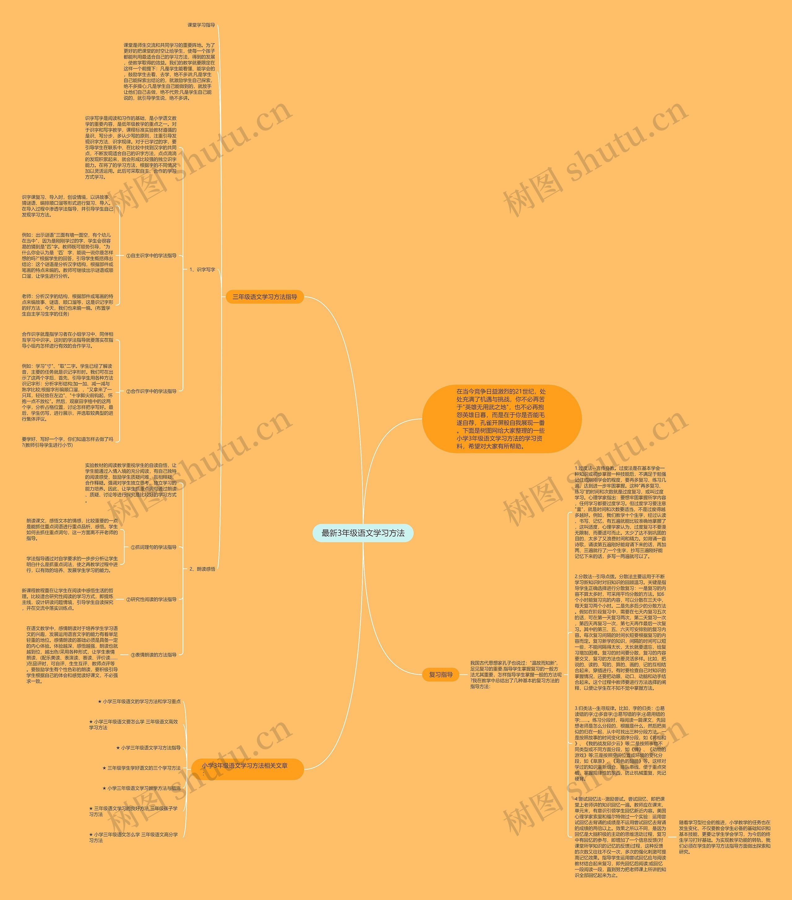 最新3年级语文学习方法