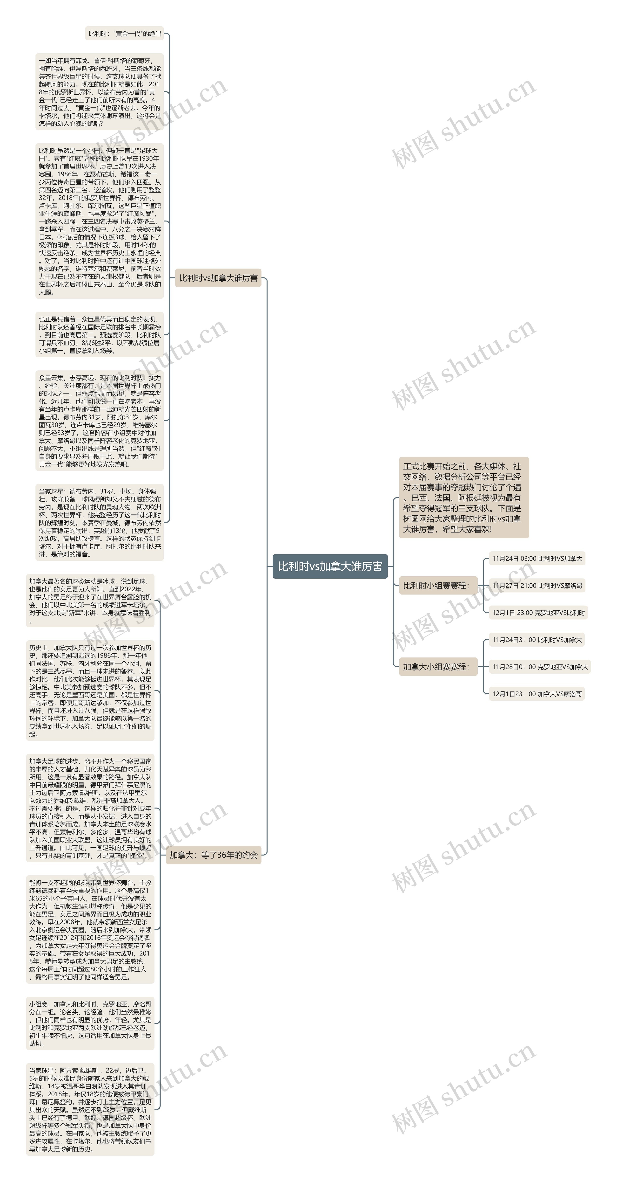 比利时vs加拿大谁厉害思维导图