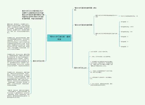 “青年大学习第5期”最新答案