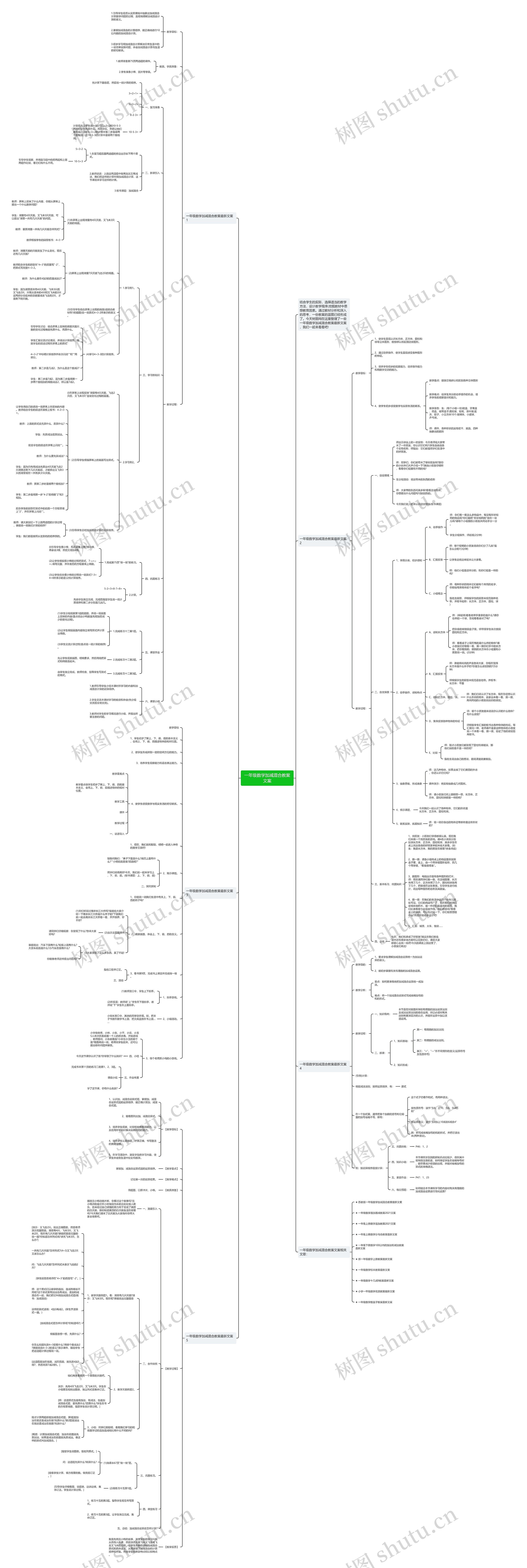 一年级数学加减混合教案文案