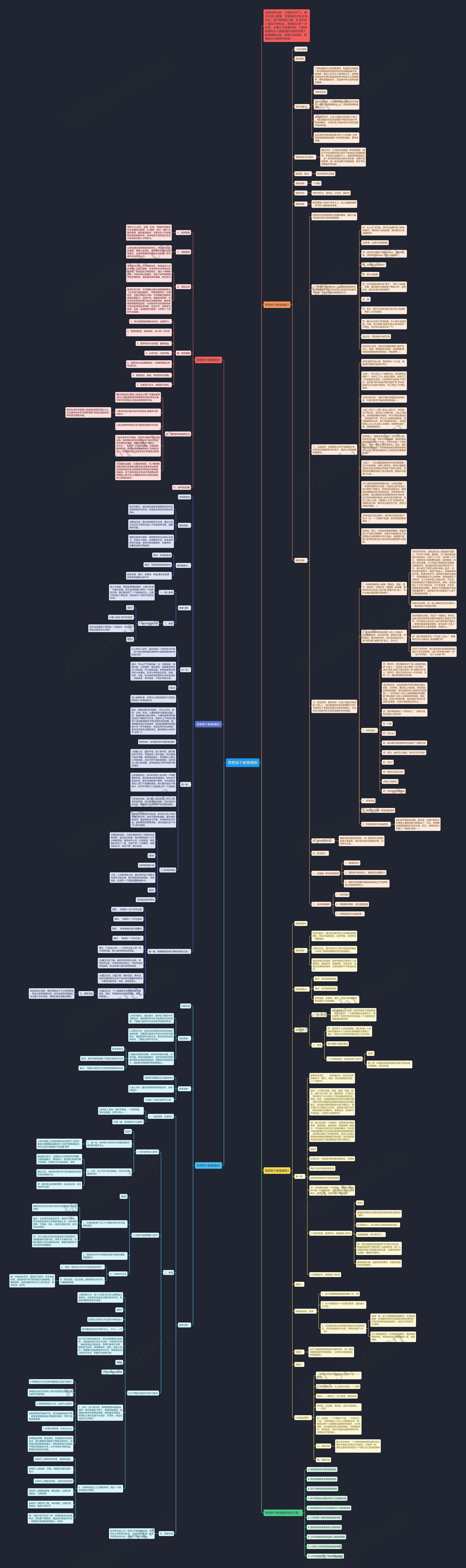 思想骨干教案模板