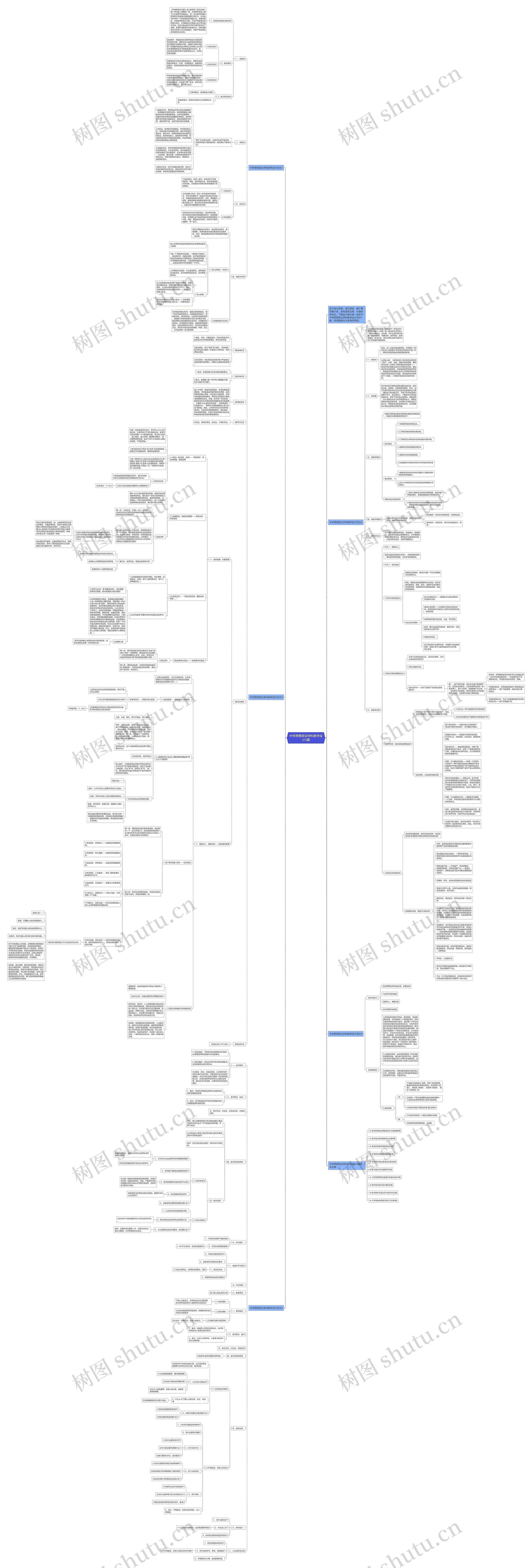 中学思想政治学科教学设计5篇思维导图