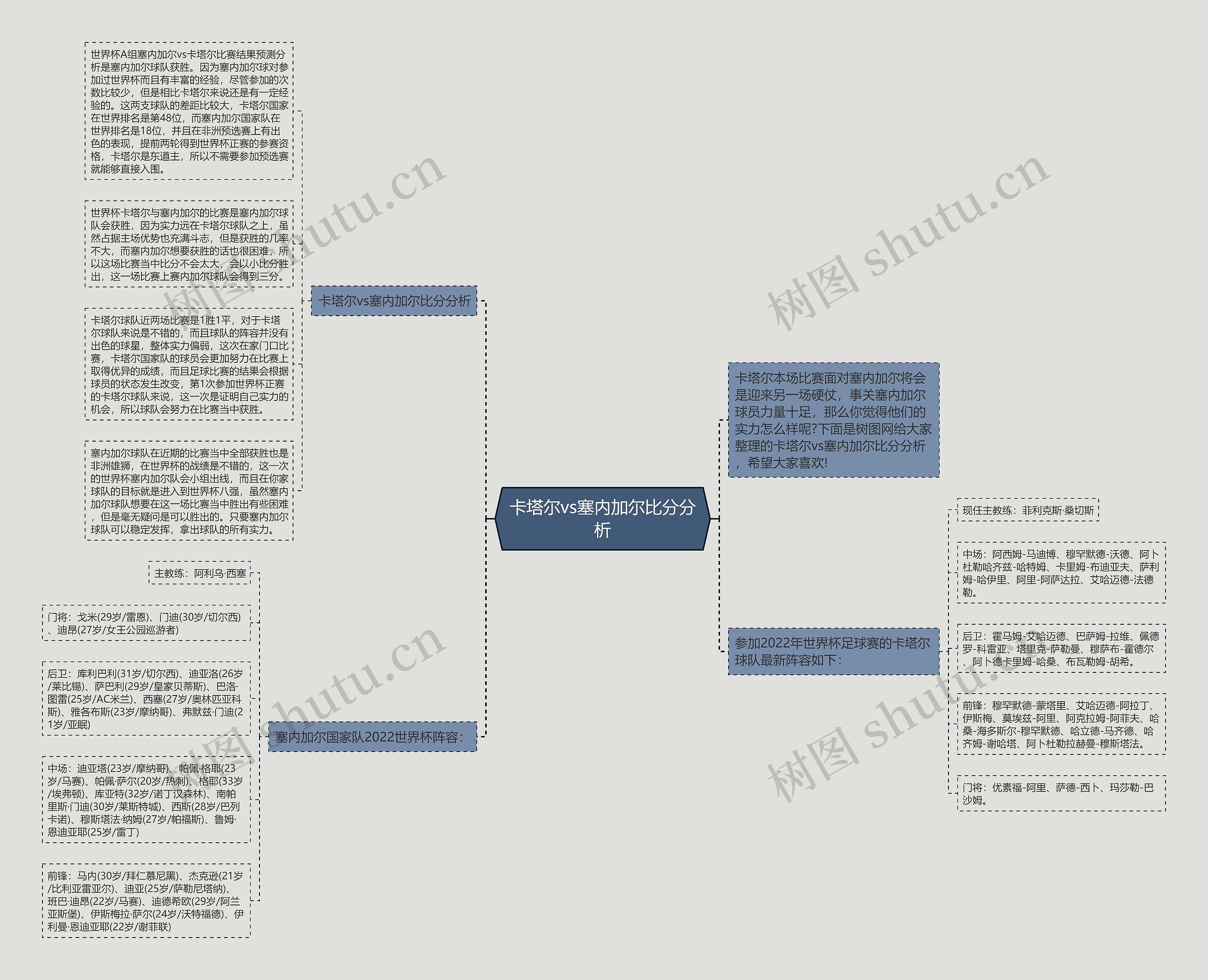 卡塔尔vs塞内加尔比分分析思维导图