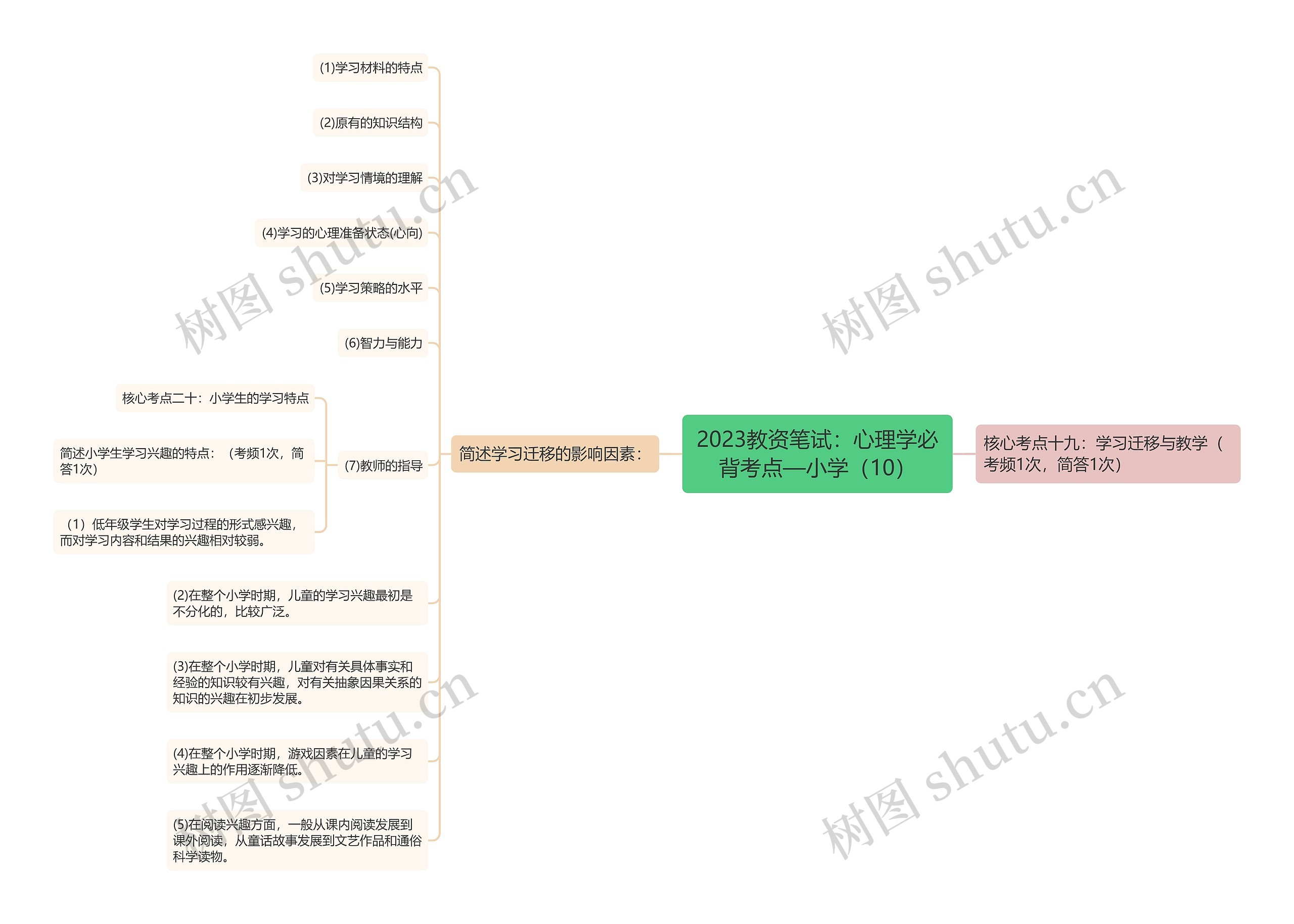 2023教资笔试：心理学必背考点—小学（10）