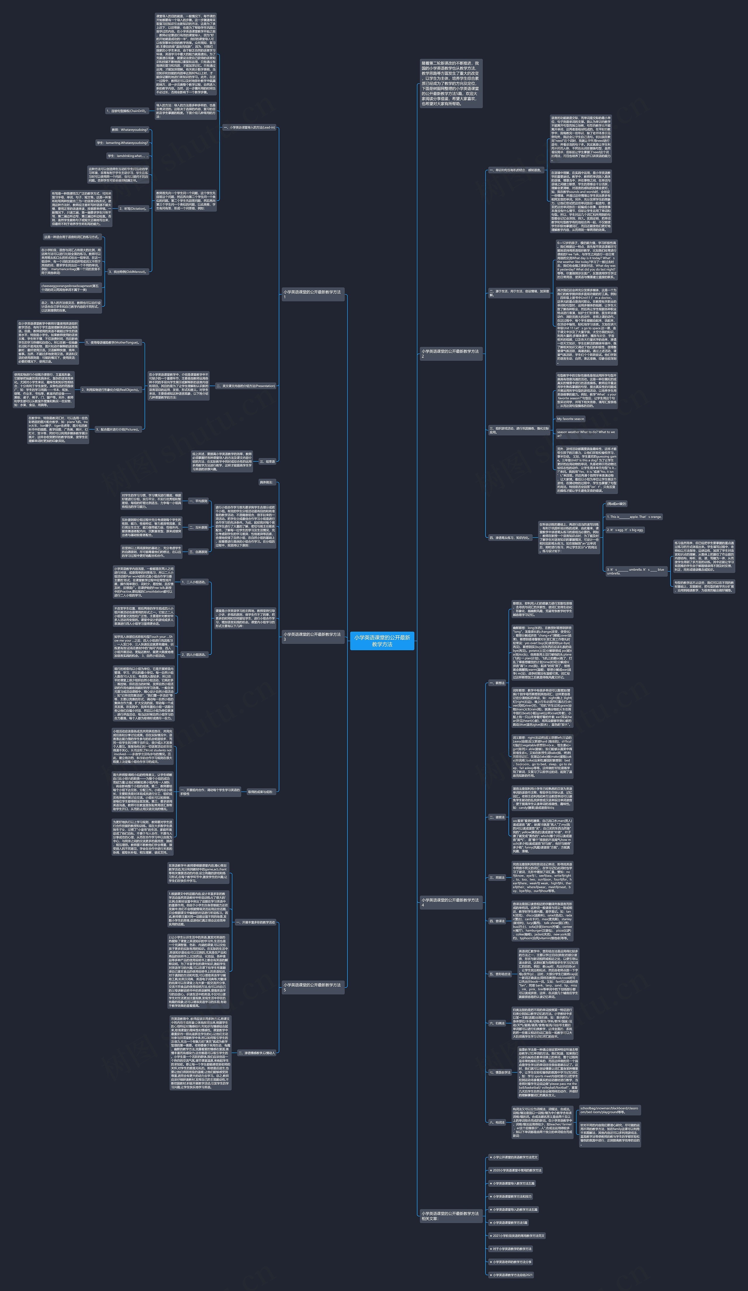 小学英语课堂的公开最新教学方法 小学英语课堂的公开最新教学方法