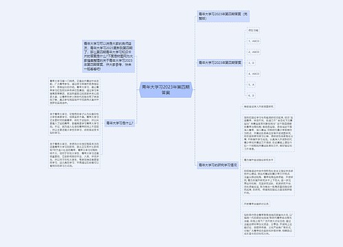 青年大学习2023年第四期答案 青年大学习2023年第四期答案