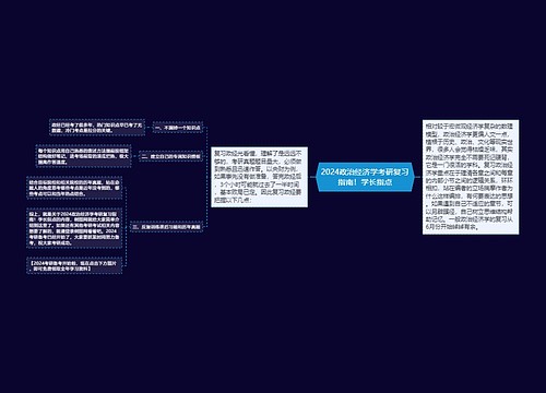 2024政治经济学考研复习指南！学长指点