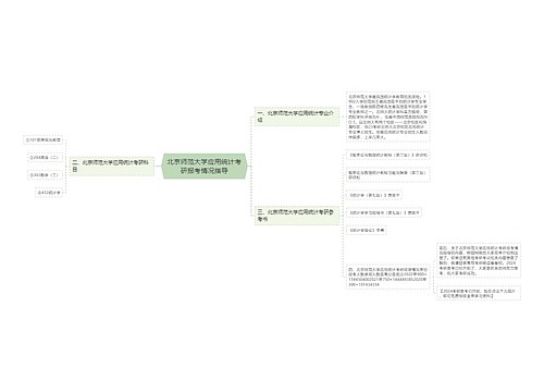 北京师范大学应用统计考研报考情况指导